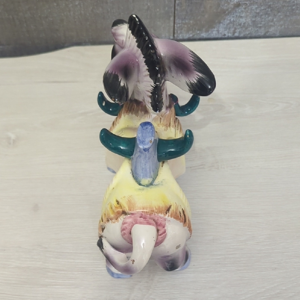 Vintage Ceramic Donkey Salt & Paper Shaker With Oil And Vinegar Dispensers - Picture 15 of 16